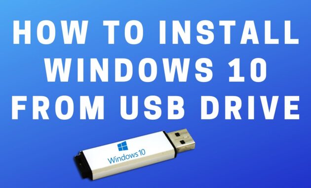 How to Install Windows on PC Using a USB Drive