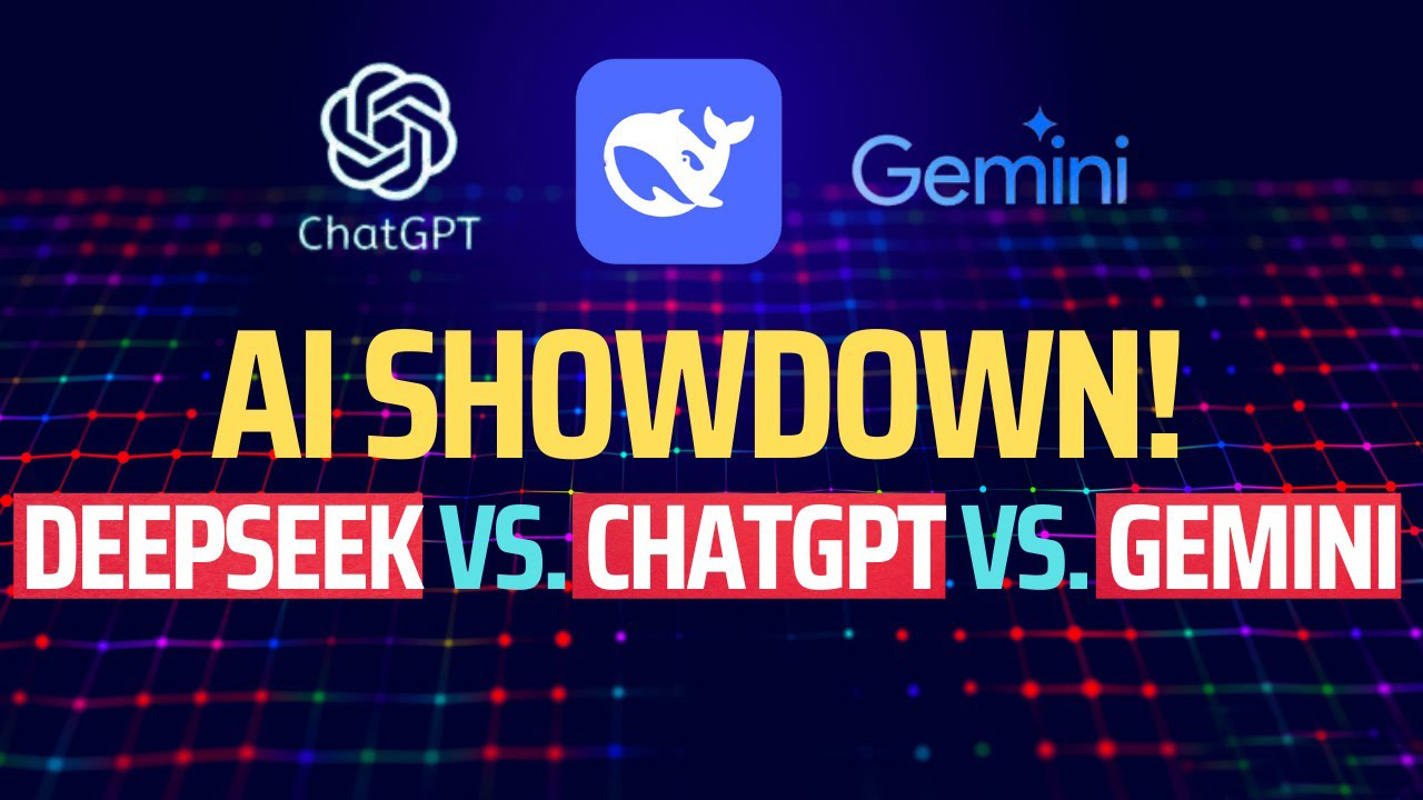 DeepSeek vs ChatGPT vs Google Gemini